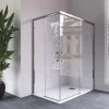 Angular De Ducha 2 Fijos Y 2 Puertas Correderas Sin Guías Inferiores – IGUAZÚ – Mamparas Doccia