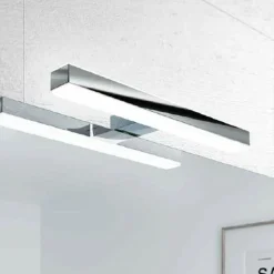 Aplique De Baño LED Baho FOCO 30 Cm Cromado Luz Fría – APLIQ022B – Gamma