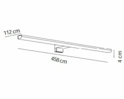 Aplique Led 458 Mm Rect. – Cromo Modelo Apliques – 7660002 – Manillons Torrent