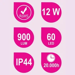 Aplique LED Blanco O Negro – Oxen