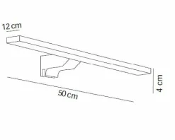 Aplique Led 500Mm Cuadrado – Cromo Modelo Apliques – 7648002 – Manillons Torrent