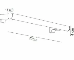 Aplique Led 700Mm Redondo – Cromo Modelo Apliques – 7645002 – Manillons Torrent
