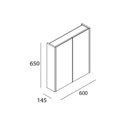 Armario 2 Puertas Con Espejo – Schwan – Salgar