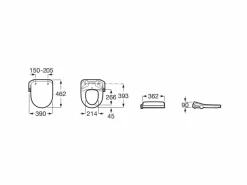 Asiento Con Funciones De Lavado Y Secado – Multiclean M4 Round Compact – Roca – A804057001