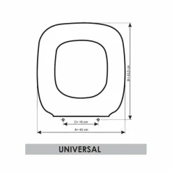 Asiento Con Tapa Para Inodoro – Universal – Gala