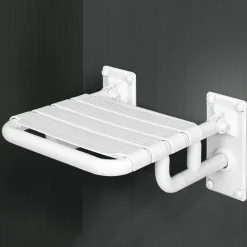 Asiento De Apoyo Ducha Abatible Mural Nylon – PrestoEquip – 89210