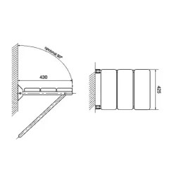 Asiento De Ducha Inox Blanco – Prestobar Inox 210 – PrestoEquip – 68215