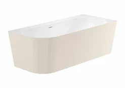 Bañera De STONEX® Beige De Esquina Asimétrica Derecha Con Desagüe Click-clack Y Sifón 1800 X 800 X 590 Mm – Raina – Roca – A2486640B0