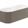 Bañera De STONEX® Café De Esquina Asimétrica Derecha Con Desagüe Click-clack Y Sifón 1800 X 800 X 590 Mm – Raina – Roca – A2486640C0