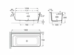 Bañera De STONEX® De Esquina Asimétrica Izquierda Con Paneles Y Con Juego De Desagüe – Ona – Roca – A2486290K0