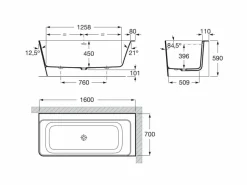 Bañera De STONEX® De Esquina Asimétrica Derecha Con Paneles Y Con Juego De Desagüe – Ona – Roca – A248638000