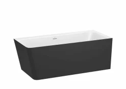 Bañera De STONEX® De Esquina Asimétrica Derecha Con Paneles Y Con Juego De Desagüe – Ona – Roca – A2486380K0