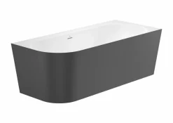 Bañera De STONEX® Negra De Esquina Asimétrica Derecha Con Desagüe Click-clack Y Sifón 1700 X 750 X 590 Mm – Raina – Roca – A2486670K0