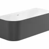 Bañera De STONEX® Negra De Esquina Asimétrica Derecha Con Desagüe Click-clack Y Sifón 1800 X 800 X 590 Mm – Raina – Roca – A2486640K0