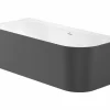 Bañera De STONEX® Negra De Esquina Asimétrica Izquierda Con Desagüe Click-clack Y Sifón 1800 X 800 X 590 Mm – Raina – Roca – A2486630K0