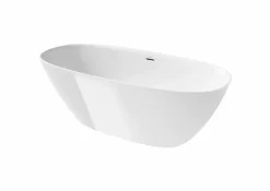 Bañera De STONEX® Oval Blanca Con Desagüe Click-clack Y Sifón 1800 X 800 X 570 Mm – Ariane – Roca – A248669000