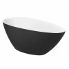 Bañera De STONEX® Oval Negra Con Desagüe Click-clack Y Sifón – Kauai – Roca – A2486170K0