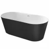 Bañera De STONEX® Ovalada Negra Con Desagüe Click-clack Y Sifón – Raina – Roca – A2484660K0