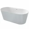 Bañera De STONEX® Ovalada Perla Con Desagüe Click-clack Y Sifón – Raina – Roca – A2484660P0