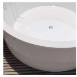 Bañera Exterior Acrílica Con Estructura Ø 150 Cm – Abot – Baños10