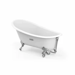 Bañera Oval De Fundición Esmaltada Con Fondo Antideslizante – Carmen – Roca