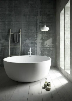 Bañera Solid Surface Exenta 150 Cm De Diametro – Aral – Baños10