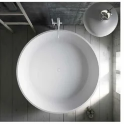 Bañera Solid Surface Exenta 150 Cm De Diametro – Aral – Baños10