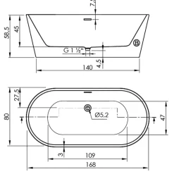 Bañera Torino Muro – Con Hidromasaje – Sanycces