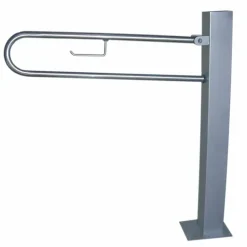 Barra De Apoyo Abatible Suelo Inox Brillo – PrestoEquip – 78175