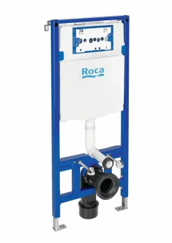 Bastidor Con Cisterna Compacta Empotrable De Doble Descarga Para Inodoro Suspendido. Codo De 90 ø / 110 ø – In-wall – DUPLO WC ONE- Roca