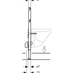 Bastidor Para Bidé , 82 Cm – Duofix – Geberit