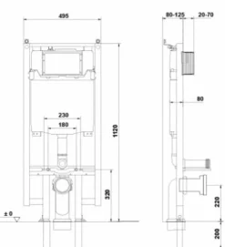 Bastidor Wc Full Frame Eon Compact – G5548000 – Gala