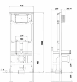 Bastidor Wc Full Frame Eon Freestanding – G5548500 – Gala