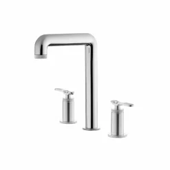 Batería Lavabo Alto Repisa Bimando Pulsador Lever Con Desagüe – Strem – 7979700 – Galindo