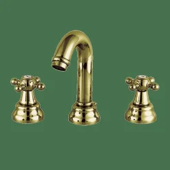 Batería Lavabo Caño Central 1866 Latón Viejo Estilo Premium Colección CLÁSICA 226199 – GRB Mixers