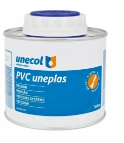 Bote Pegamento Pasta Uneplas 500ml Con Pincel Para PVC- 2181000005 – Unecol