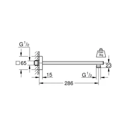 Brazo De Ducha – Rainshower 286 – Grohe – 27709000