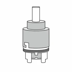 Cartucho Mezclador Cerámico Monomando Repisa Para Columna Industrial Con Brazo Flexible Presto N2 – 70587 – Presto Iberica