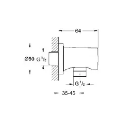 Codo De Salia 1/2* – Rainshower – Grohe
