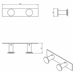 Colgador Doble – Architect – Cosmic – WJC205A0022001
