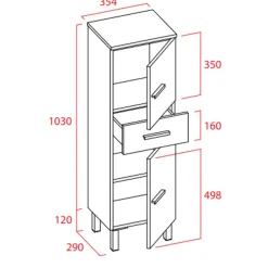 Columna 35 Cm – Torvisco Group – Niger