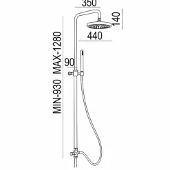 Columna Con Rociador Pysa – 50049400 – Galindo