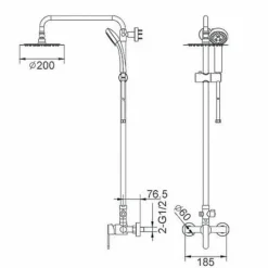 Columna De Ducha – Roma – Imex – BDR001
