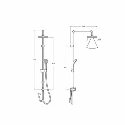 Columna De Ducha Conectable A Grifería Con Inversor A5B9M61C00 CONNECT – VICTORIA – Roca