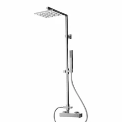 Columna De Ducha Mezcladora Nitro Blanco Rociador 300 Mm Y Flexo Pvc – 52450304 – Galindo – LuxCover