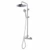 Columna De Ducha Mezcladora Con Columna 250mm Abs, Flexo Inox Y Maneral Pysa 5 Funciones Cromo – Karim Due – Galindo – 88950300