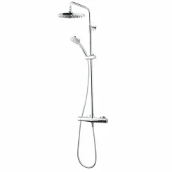 Columna De Ducha Mezcladora 250 Mm Abs, Flexo PVC Y Maneral Pysa 5 Funciones Cromo – Livra – Galindo – 49650300