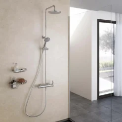 Columna De Ducha Mezcladora Zip Plus 2.0 Rociador 200 Mm – 21550100 – Galindo