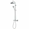 Columna De Ducha Mezcladora Theo Rociador 200 Mm ABS Y Flexo Inox – 86450100 – Galindo