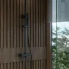 Columna De Ducha Qus Con Termostática, Rociador Acero Inoxidable AISI304 De 25×25 Cm. – 20QUC25QUD05 – AQG